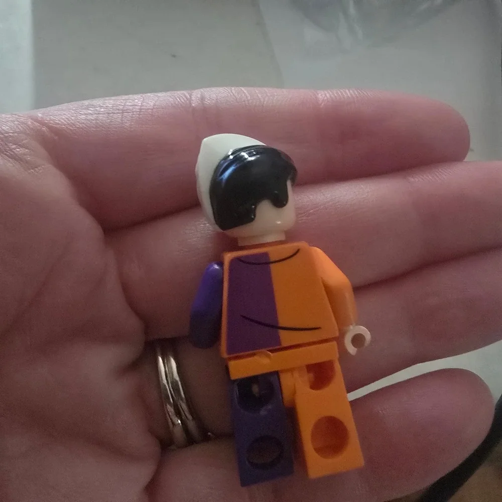 LEGO DC Super Heroes Two-Face Minifigure Orange Purple Jacket Batman Villain